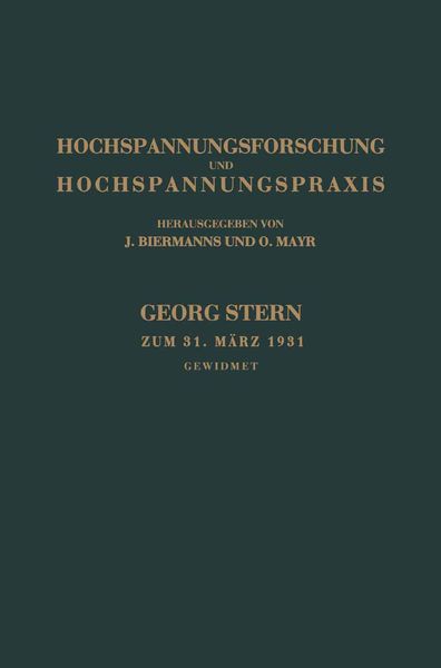 Produktbild: Hochspannungsforschung und Hochspannungspraxis