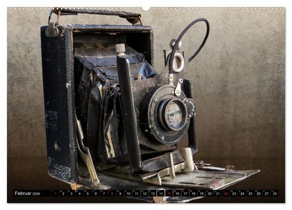 Produktbild: Historische Fotoapparate (hochwertiger Premium Wandkalender 2026 DIN A2 quer), Kunstdruck in Hochglanz