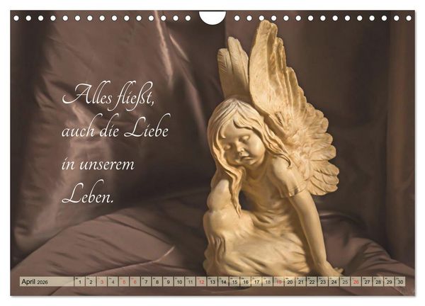 Produktbild: Engel - Die Worte der Liebe (Wandkalender 2026 DIN A4 quer), CALVENDO Monatskalender