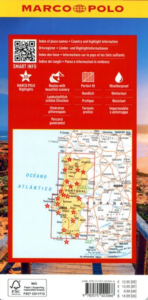 Produktbild: MARCO POLO Reisekarte Portugal 1:350.000