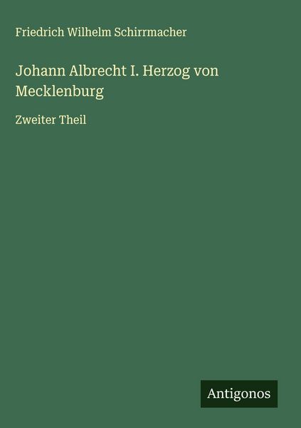 Produktbild: Johann Albrecht I. Herzog von Mecklenburg