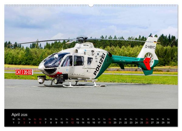 Produktbild: Helicopter 2026 (hochwertiger Premium Wandkalender 2026 DIN A2 quer), Kunstdruck in Hochglanz