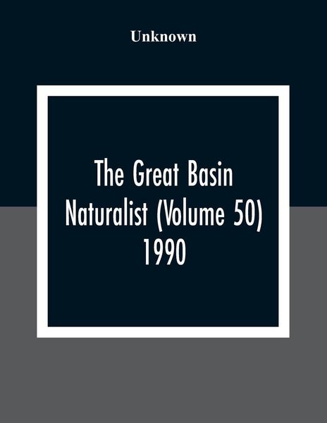 Produktbild: The Great Basin Naturalist (Volume 50) 1990