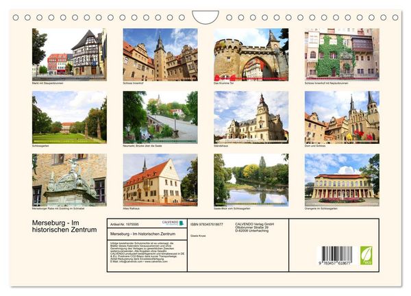 Produktbild: Merseburg - Im historischen Zentrum (Wandkalender 2026 DIN A4 quer), CALVENDO Monatskalender