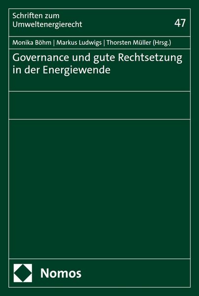 Produktbild: Governance und gute Rechtsetzung in der Energiewende