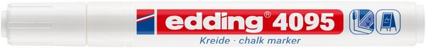 Produktbild: edding 4095 Kreidemarker Window Marker 2-3mm wei&szlig;