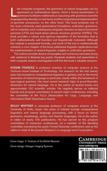 Produktbild: Unification Grammars