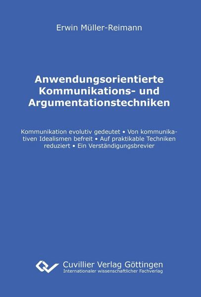 Produktbild: Anwendungsorientierte Kommunikations- und Argumentationstechniken