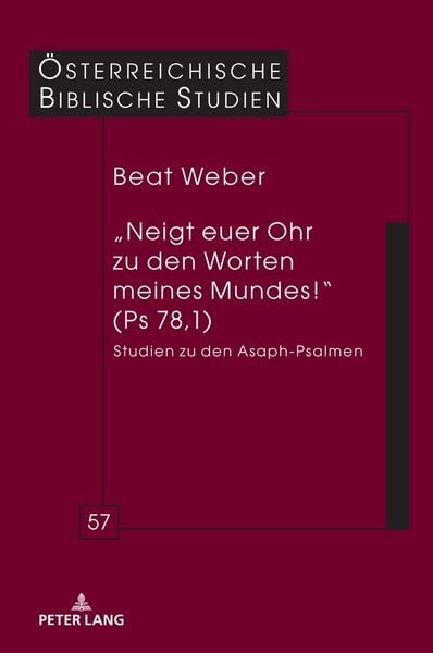 Produktbild: &bdquo;Neigt euer Ohr zu den Worten meines Mundes!&ldquo; (Ps 78,1)