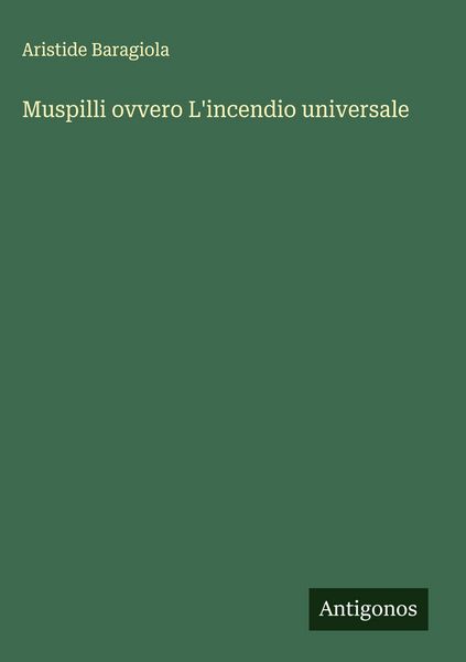 Produktbild: Muspilli ovvero L'incendio universale