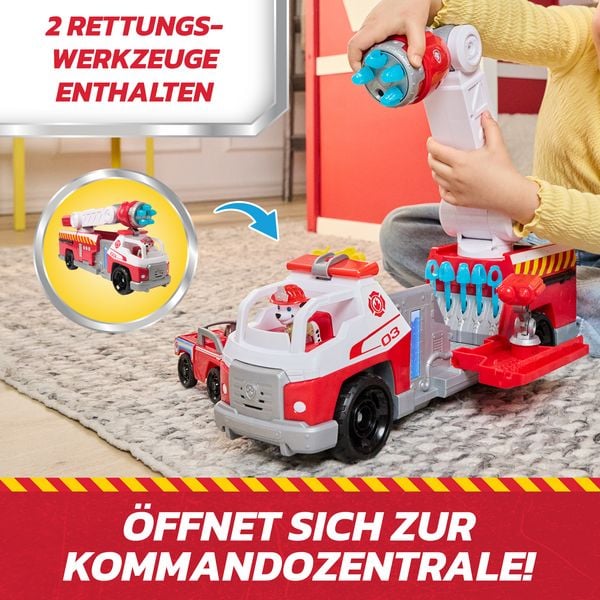 Produktbild: PAW Patrol Fire Rescue - Marshalls Deluxe Feuerwehr-Truck, 50 cm lang, mit Marshall Hundefigur