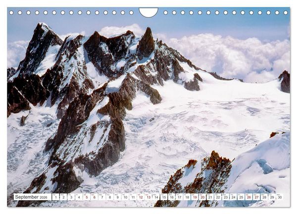 Produktbild: A trip to the roof of Europe. The Mont-Blanc massiv (Wall Calendar 2026 DIN A4 landscape), CALVENDO 12 Month Wall Calendar