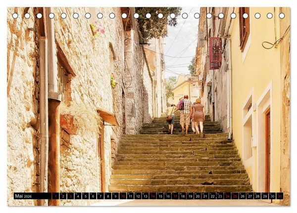 Produktbild: Pula Street (Tischkalender 2026 DIN A5 quer), CALVENDO Monatskalender