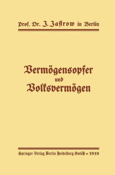 Produktbild: Verm&ouml;gensopfer und Volksverm&ouml;gen