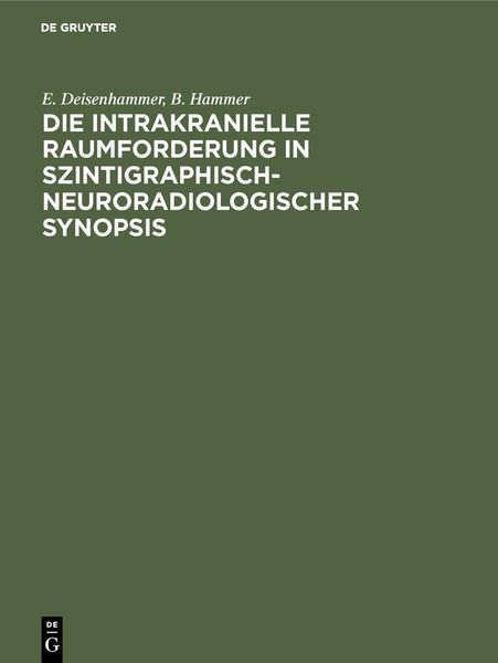 Produktbild: Die intrakranielle Raumforderung in szintigraphisch-neuroradiologischer Synopsis