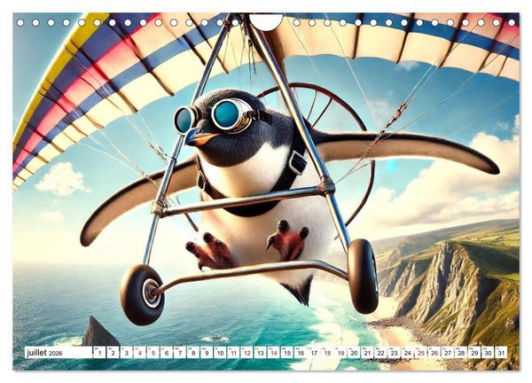 Produktbild: Illusions animales - Amusez-vous au gr&eacute; de ces sc&egrave;nes animales rocambolesques (Calendrier mural 2026 DIN A4 vertical), CALVENDO calendrier mensuel