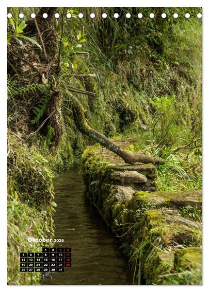 Produktbild: Levadas - Wasserwege auf Madeira (Tischkalender 2026 DIN A5 hoch), CALVENDO Monatskalender