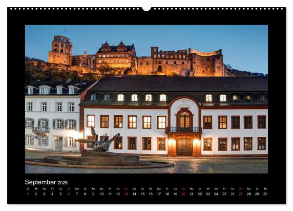 Produktbild: Heidelberg Views - Heidelberger Ansichten (Wandkalender 2026 DIN A2 quer), CALVENDO Monatskalender