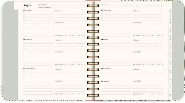 Produktbild: Life Planner Decor Green flow 26/27