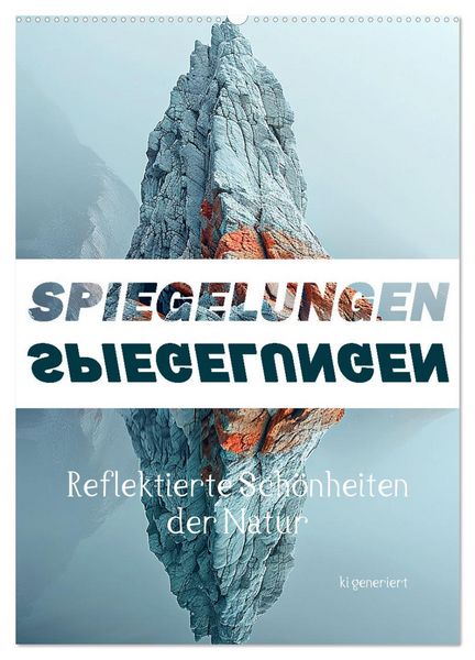 Produktbild: Spiegelungen - Reflektierte Sch&ouml;nheiten der Natur (Wandkalender 2026 DIN A2 hoch), CALVENDO Monatskalender
