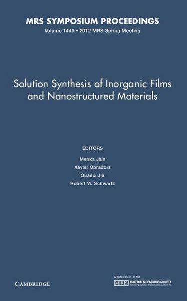 Produktbild: Solution Synthesis of Inorganic Films and Nanostructured Materials
