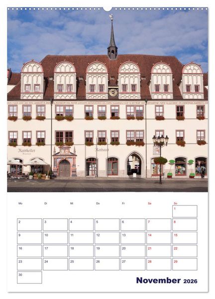 Produktbild: Welterbe Naumburg (Wandkalender 2026 DIN A2 hoch), CALVENDO Monatskalender