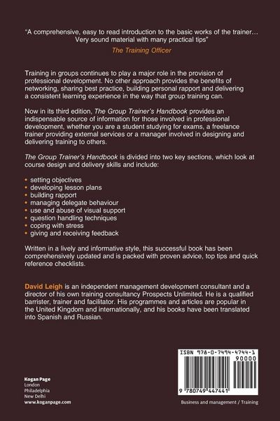 Produktbild: The Group Trainer's Handbook