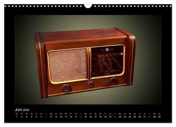 Produktbild: Dampfradios - Antike Radios mit Patina (Wandkalender 2026 DIN A3 quer), CALVENDO Monatskalender