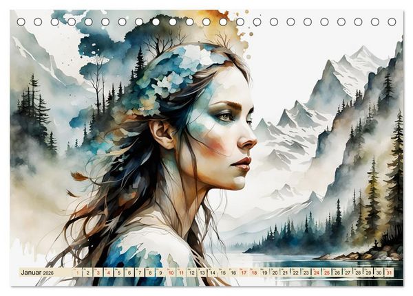 Produktbild: Wilde Ladys (Tischkalender 2026 DIN A5 quer), CALVENDO Monatskalender