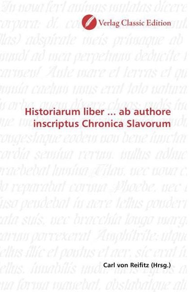 Produktbild: Historiarum liber ... ab authore inscriptus Chronica Slavorum