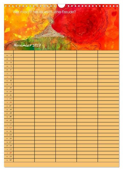 Produktbild: Gl&uuml;ckstage (Wandkalender 2027 DIN A3 hoch), CALVENDO Monatskalender