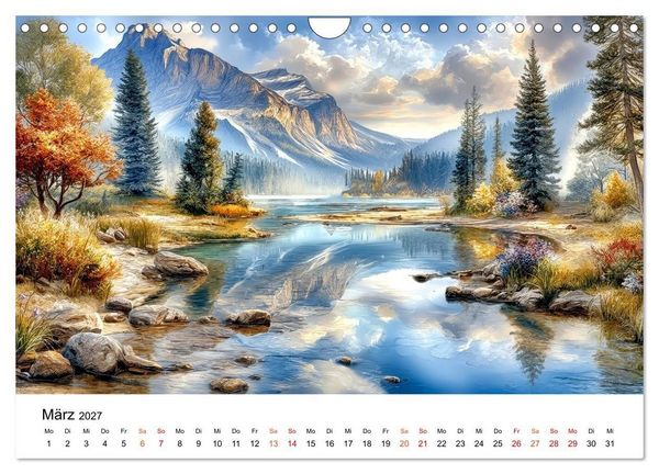 Produktbild: Kanada - Weite, Wasser, Wunder (Wandkalender 2027 DIN A4 quer), CALVENDO Monatskalender