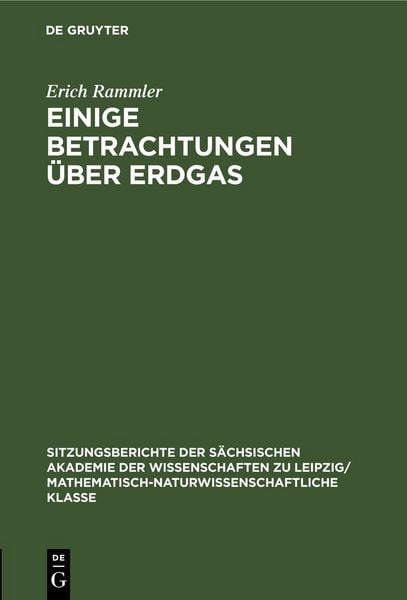 Produktbild: Einige Betrachtungen &uuml;ber Erdgas