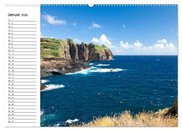 Produktbild: Azoren - S&atilde;o Miguel (hochwertiger Premium Wandkalender 2026 DIN A2 quer), Kunstdruck in Hochglanz