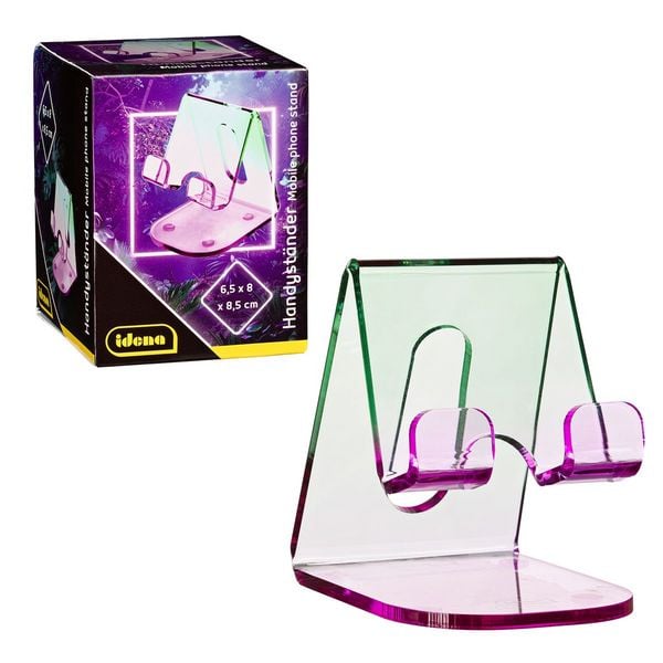 Idena Handyständer Bicolor Acryl pink/grün 65 x 80 x 85mm
