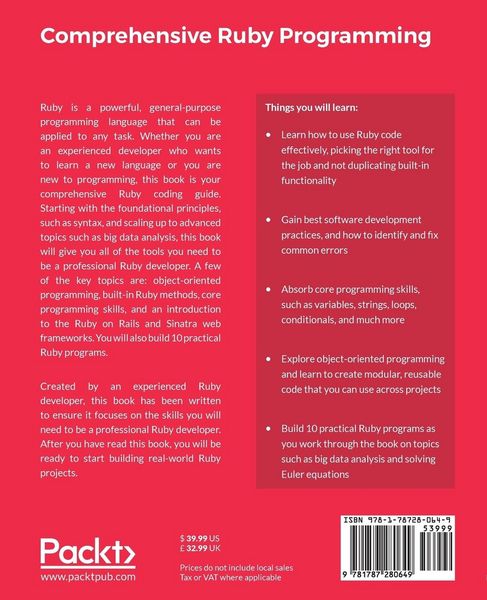 Produktbild: Comprehensive Ruby Programming