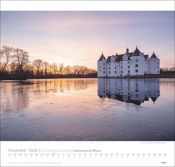Produktbild: Schleswig-Holstein Edition Kalender 2026 - Land zwischen den Meeren