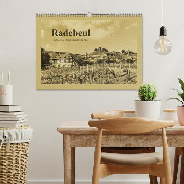 Produktbild: Radebeul - Ein Kalender im Zeitungsstil (Wandkalender 2026 DIN A3 quer), CALVENDO Monatskalender