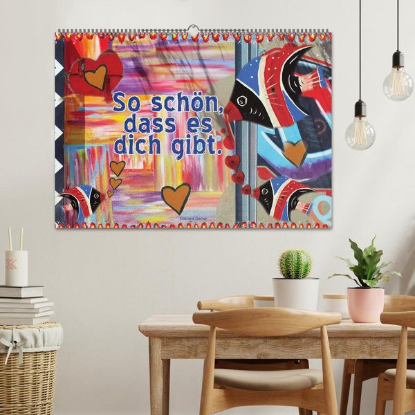 Produktbild: So sch&ouml;n, dass es dich gibt (Wandkalender 2026 DIN A2 quer), CALVENDO Monatskalender