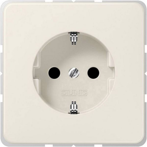 Produktbild: Jung 1fach Einsatz Schutzkontakt-Steckdose Creme-Wei&szlig; CD1520NBF 1St.