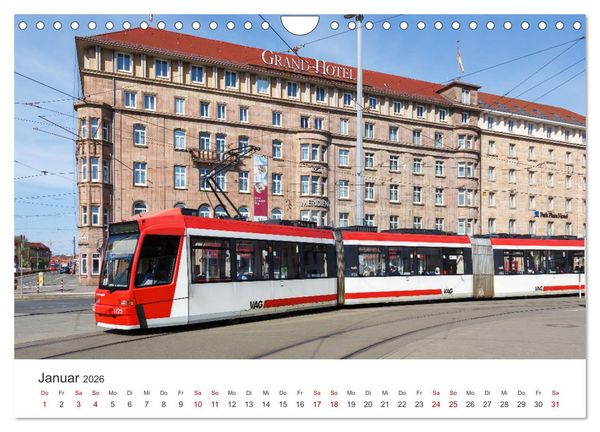 Produktbild: Trams und Stra&szlig;enbahnen (Wandkalender 2026 DIN A4 quer), CALVENDO Monatskalender