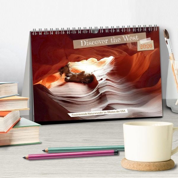 Produktbild: Discover the West (Tischkalender 2026 DIN A5 quer), CALVENDO Monatskalender