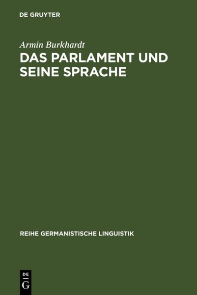 Produktbild: Das Parlament und seine Sprache