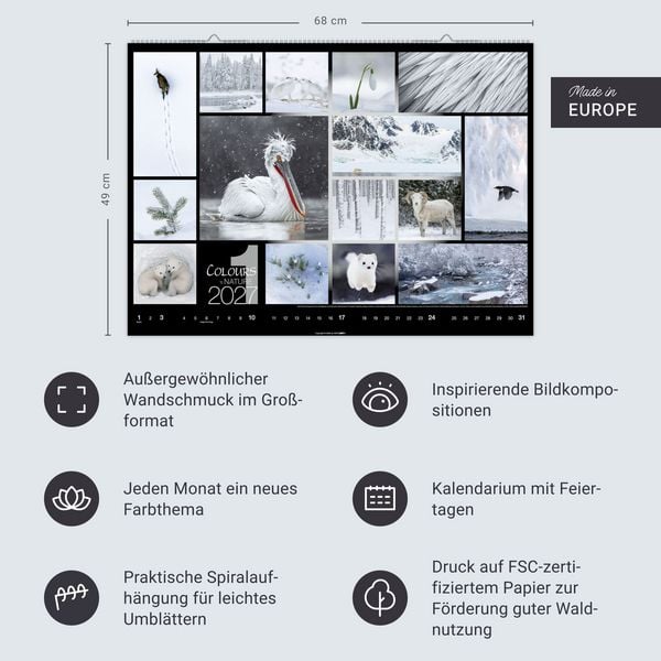 Produktbild: Colours of Nature Kalender 2027