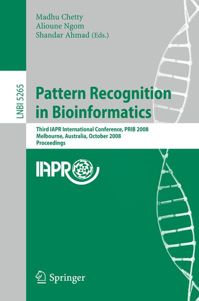 Produktbild: Pattern Recognition in Bioinformatics