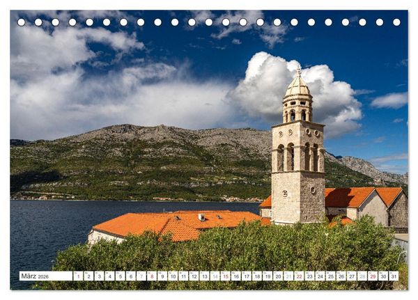 Produktbild: Kroatien - Korcula (Tischkalender 2026 DIN A5 quer), CALVENDO Monatskalender