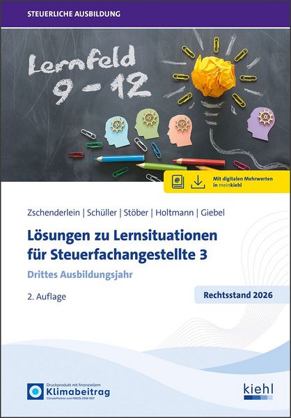 Produktbild: L&ouml;sungen zu Lernsituationen f&uuml;r Steuerfachangestellte 3