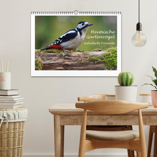Produktbild: Heimische Gartenv&ouml;gel - Gefiederte Freunde (Wandkalender 2026 DIN A3 quer), CALVENDO Monatskalender