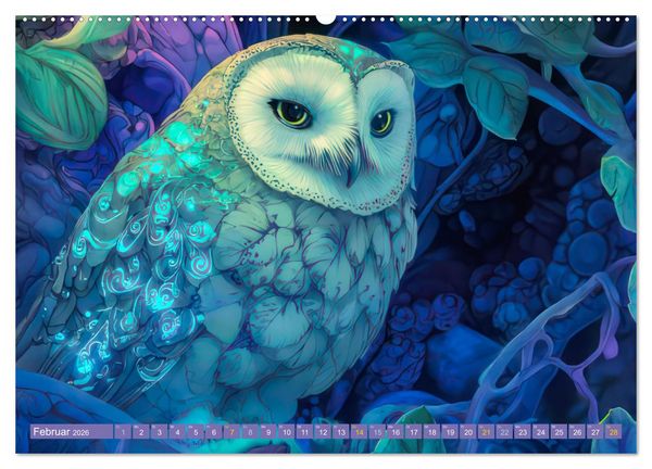 Produktbild: Art Nouveau trifft M&auml;rchenwelt (hochwertiger Premium Wandkalender 2026 DIN A2 quer), Kunstdruck in Hochglanz