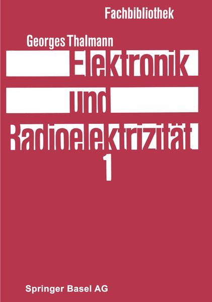 Produktbild: Elektronik und Radioelektrizit&auml;t